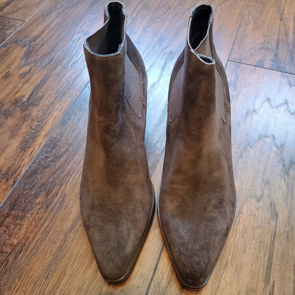 Rag & Bone Razor Chelsea Suede Booties - Picture 6 of 11